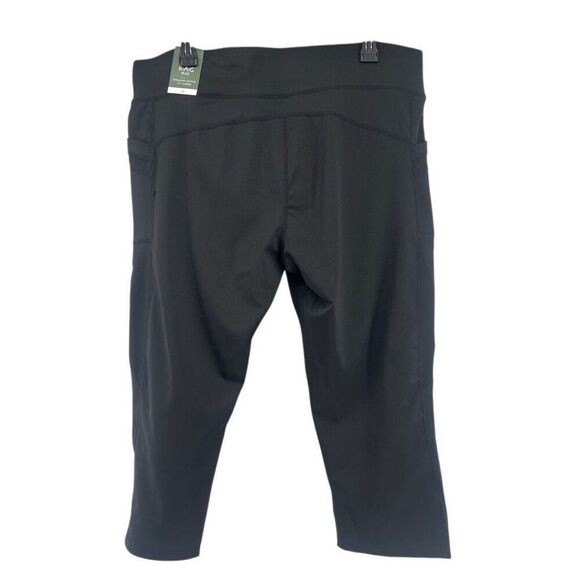RAG Plus Women’s Jet Black Lightweight Quick Dry Active 21” Capri Leggings 3X - Picture 2 of 13